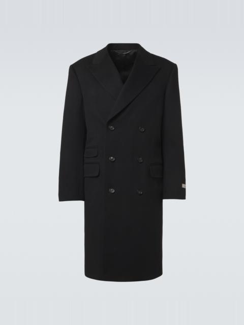 Canali Double-breasted wool and cashmere coat
