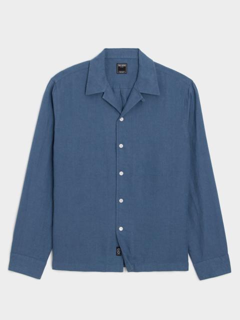 TODD SNYDER Cropped Sea Soft Irish Linen Camp Collar Shirt