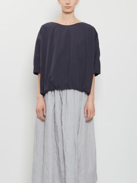 apuntob Contrasting Lining Cotton Top — Abyss