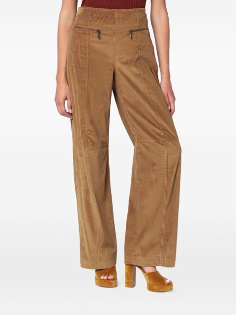 Etro zip corduroy trousers