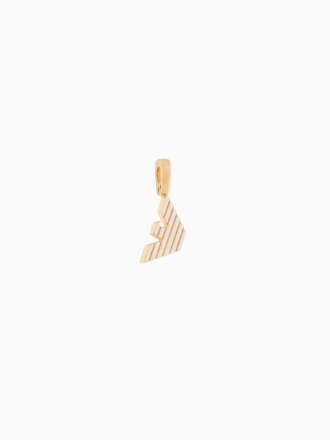 EMPORIO ARMANI EMPORIO ARMANI GOLD-TONE BRASS CHARM