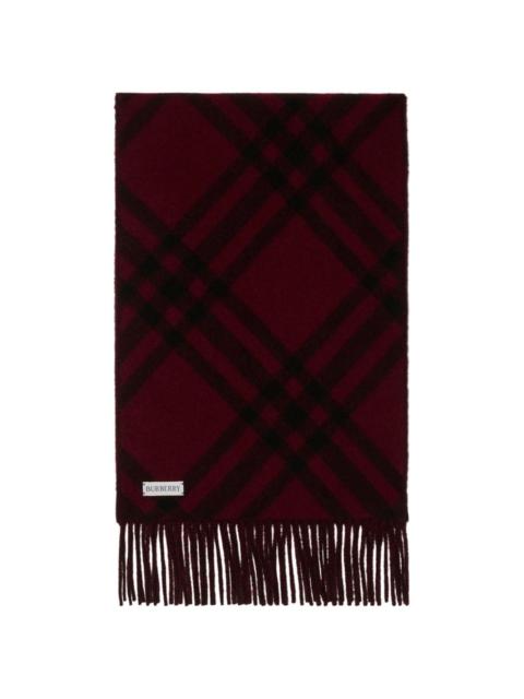 Burberry check cashmere scarf