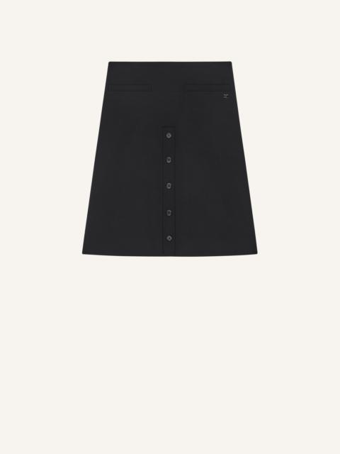 courrèges BUTTONED MIDI SKIRT