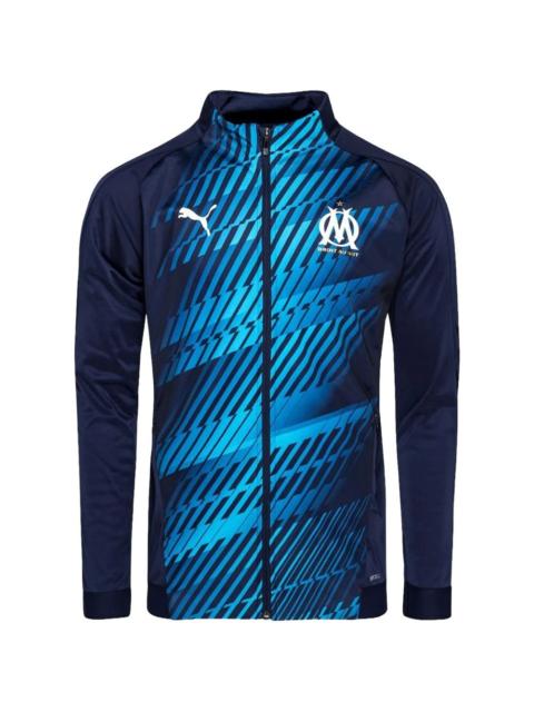 PUMA Olympique de Marseille logo-print long-sleeves T-shirt