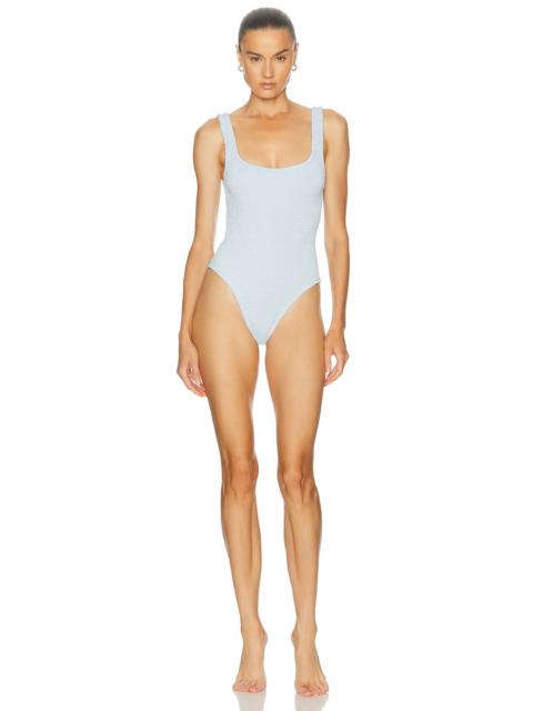 Hunza G Square Neck One Piece Swimsuit