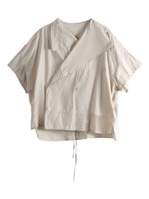 Y's striped panelled shirt