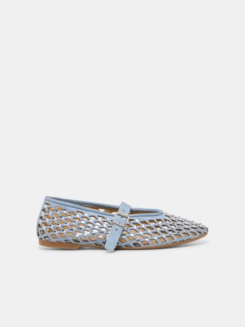 dolce vita MAVIN RHINESTONE BALLET FLATS BLUE SUEDE