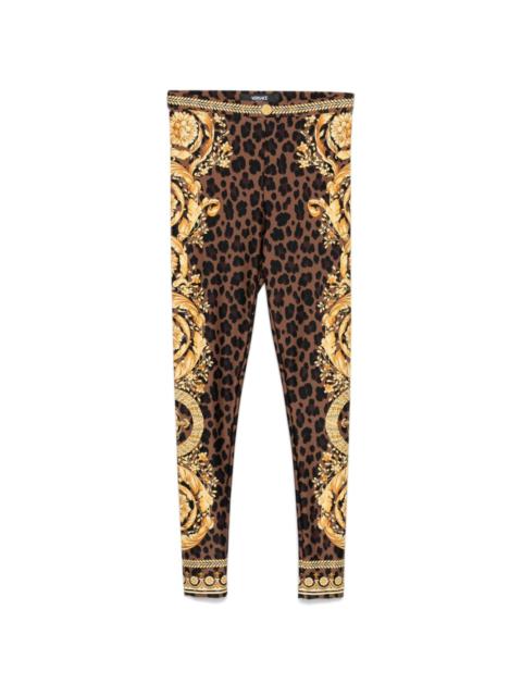 Barocco-print leggings