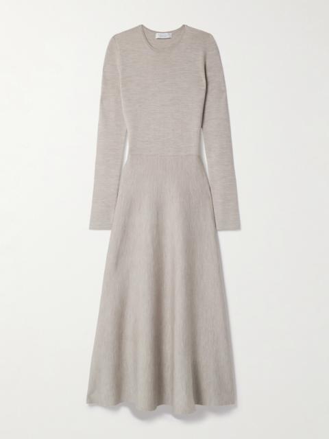 GABRIELA HEARST Tegea Wool, Cashmere And Silk-blend Midi Dress
