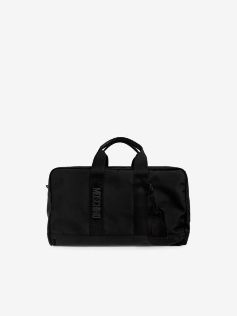 Moschino logo-detail luggage bag