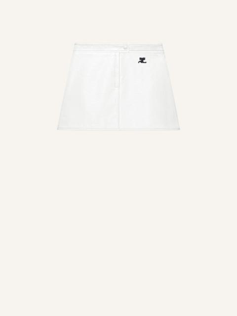 courrèges REEDITION VINYL MINI SKIRT