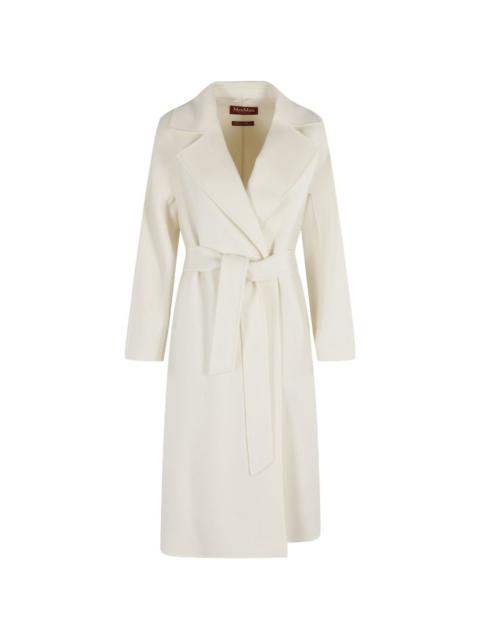 Max Mara belted-waist notch-lapel coat