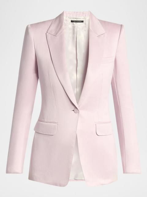 TOM FORD Single-Breasted Silk Blazer Jacket