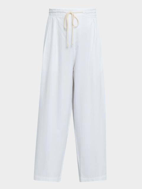 MARIA McMANUS Cropped Organic Cotton Sateen Pants