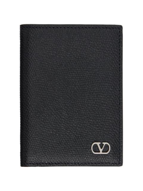 Black VLogo Signature Bifold Wallet