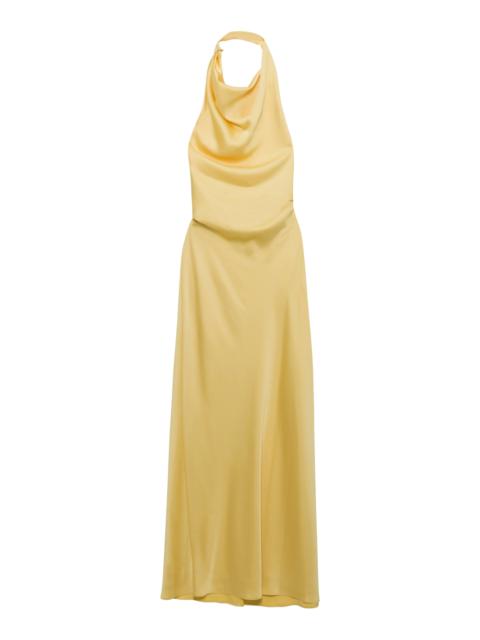 SIMKHAI Reannon Draped Satin Gown