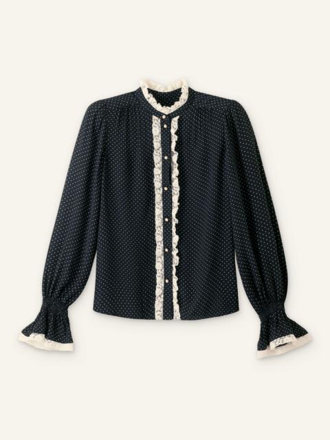 ME+EM Lace Trim Blouse