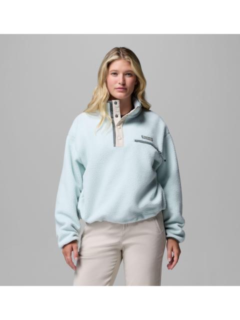Columbia Women's Helvetia II Cropped Half Snap Fleece Pullover