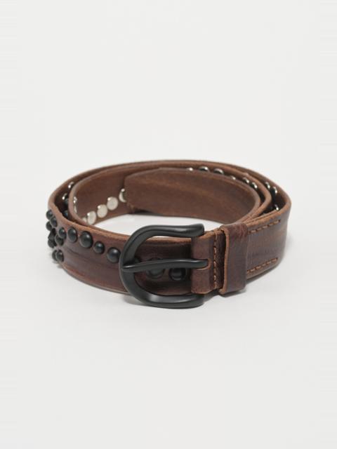 Our Legacy Star Fall Belt Brown Leather