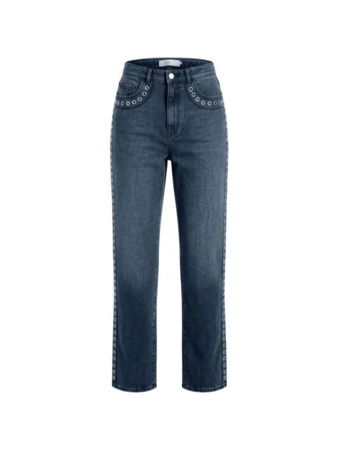 Marni eyelet-embellished jeans