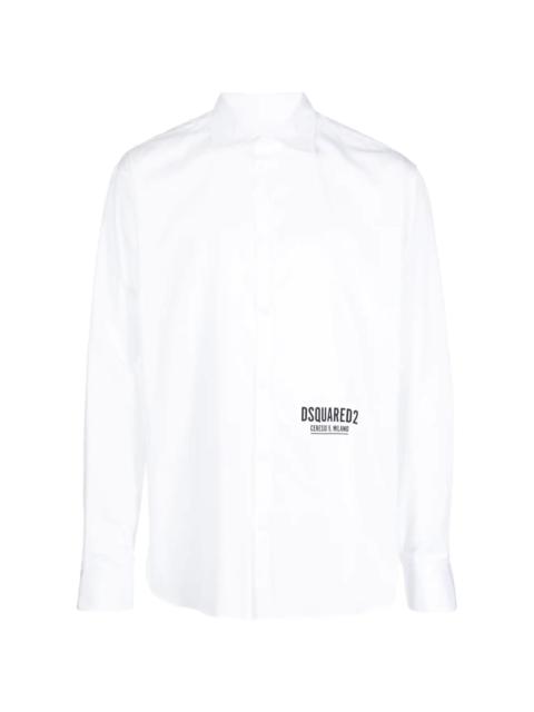 DSQUARED2 logo-print long-sleeve shirt
