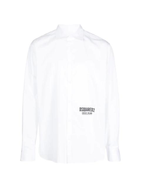 logo-print long-sleeve shirt