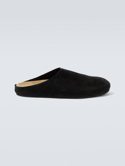 The Row New Lucca suede slip-on shoes