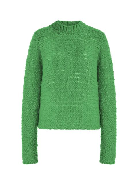 GABRIELA HEARST Durand Knit Sweater in Periodt Green Welfat Cashmere