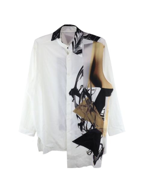 Yohji Yamamoto abstract-print long-sleeve shirt