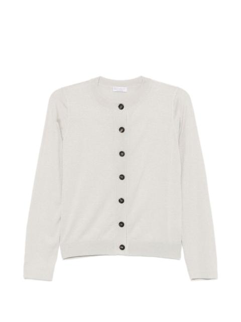 Brunello Cucinelli metallic-thread cardigan