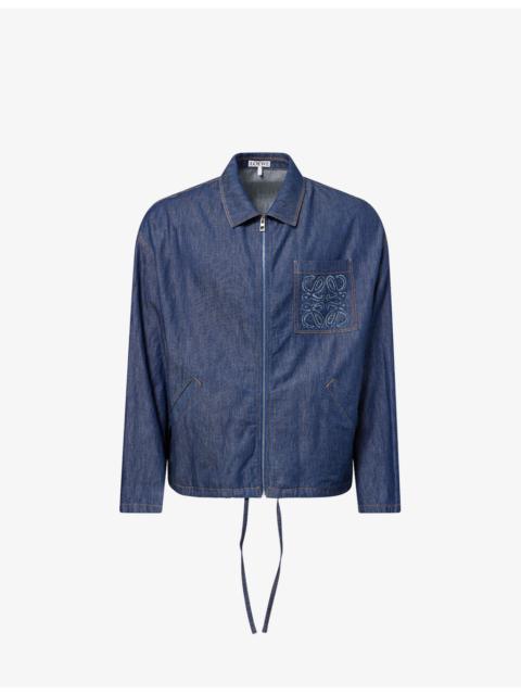Loewe Anagram-Embroidered Denim Jacket