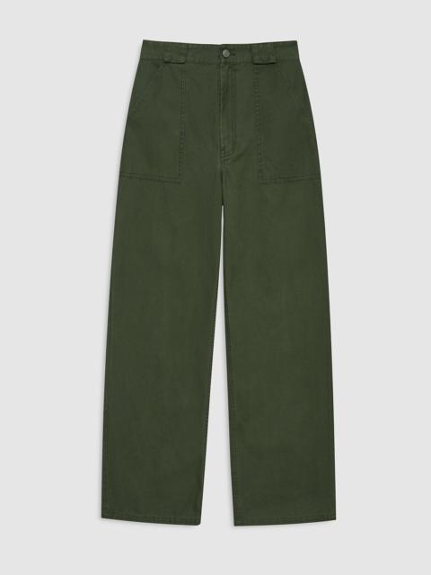 ANINE BING Grayson Pant - Army Green