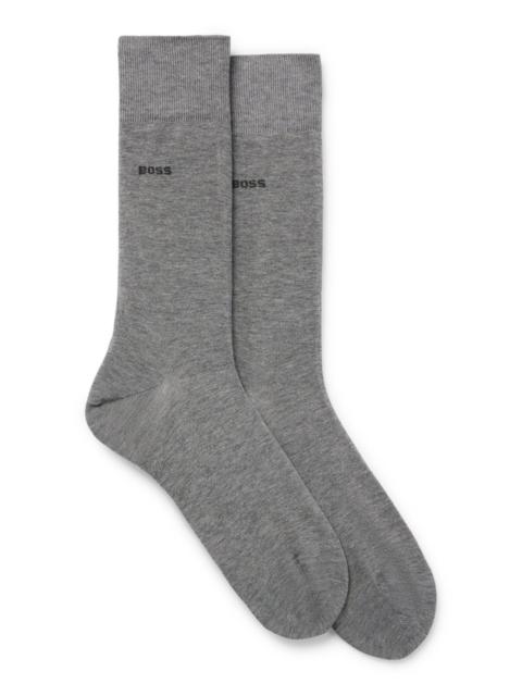 BOSS TWO-PACK OF REGULAR-LENGTH SOCKS IN STRETCH COTTON