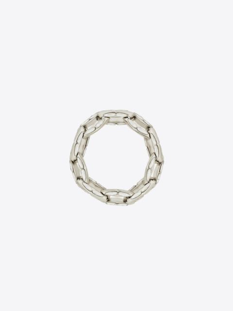 chain bracelet in metal and rhinestones