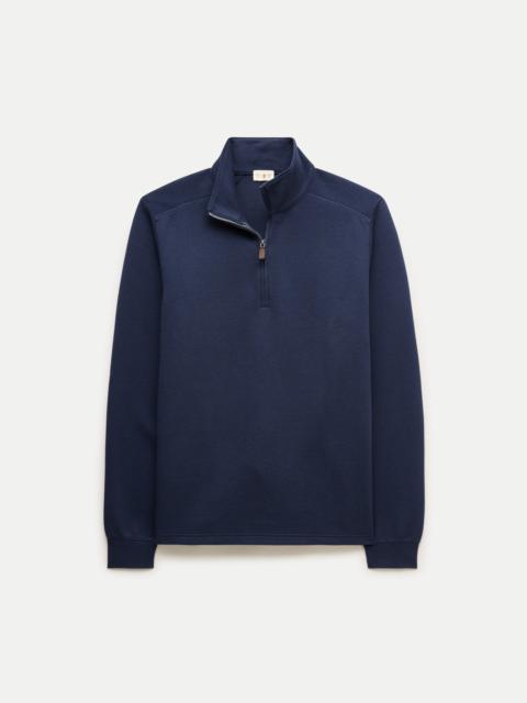 J.CREW Quarter-zip pullover in cotton jacquard