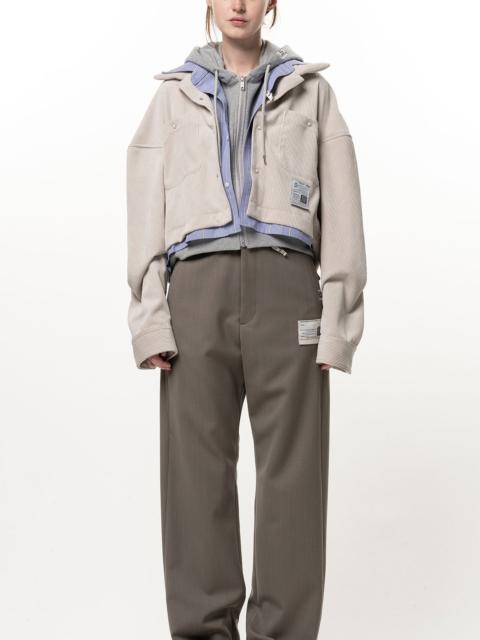 Maison MIHARAYASUHIRO Cropped Triple Layered Shirt