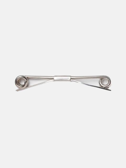 J. PRESS SILVER FINISH ROLL END COLLAR BAR - 2.5"