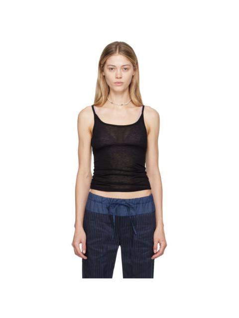 BASERANGE Black Bamboo Lyocell Tank Top