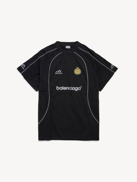 BALENCIAGA Men's Soccer Oversized T-shirt in Black