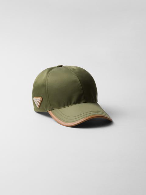 Prada Re-Nylon and leather baseball cap