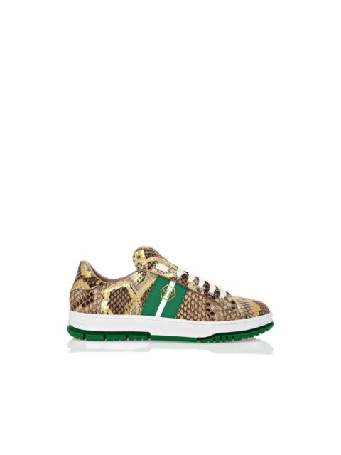 PHILIPP PLEIN python-leather sneakers