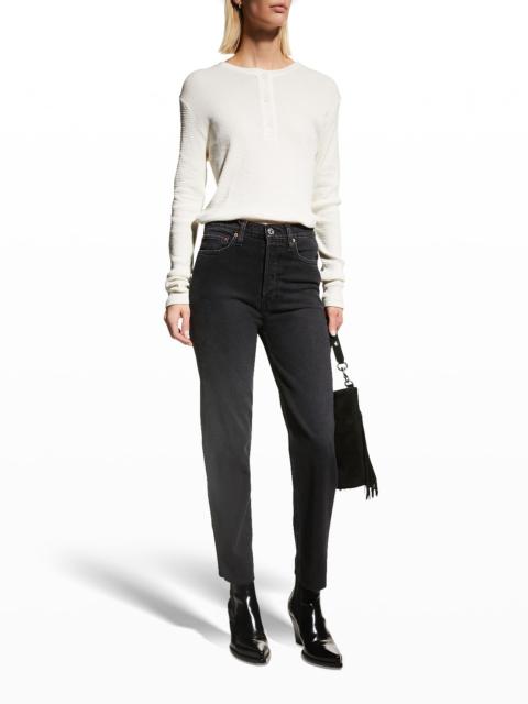 RE/DONE 70s Stovepipe Distressed Jeans