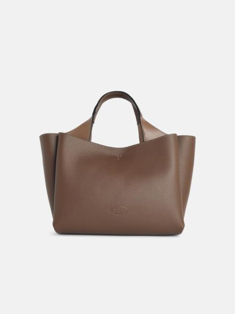 BROWN LEATHER MINI BAG