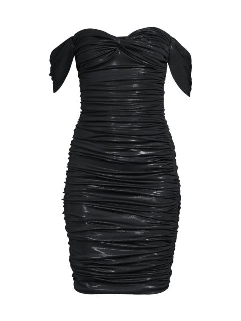 NORMA KAMALI Women's Walter Ruched Off-The-Shoulder Sheath Dress - Black