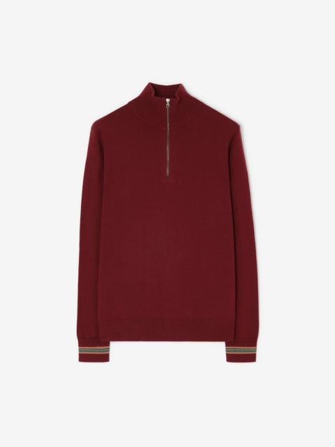 Burberry Wool Half-zip Sweater