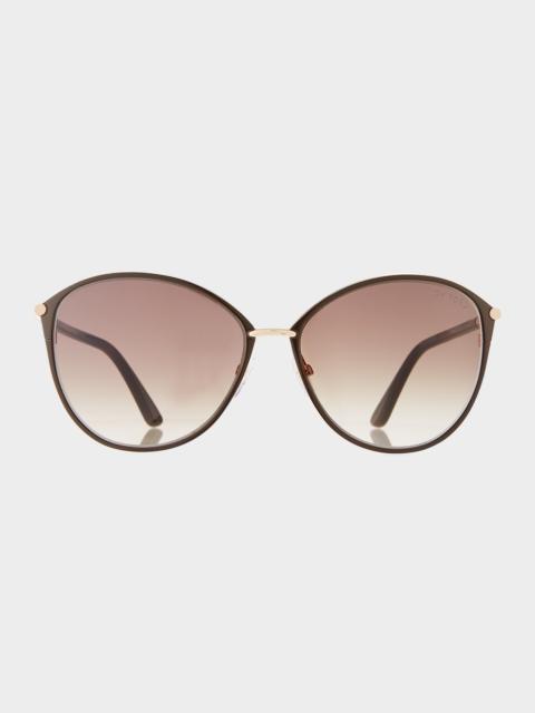 TOM FORD Penelope Metal Butterfly Sunglasses