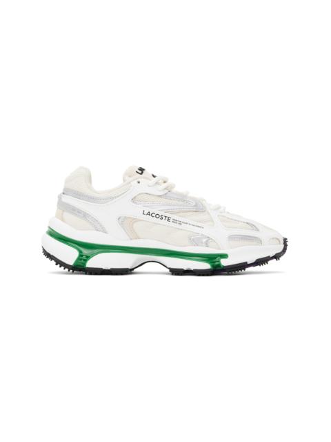LACOSTE Beige & White L003 2K24 Sneakers