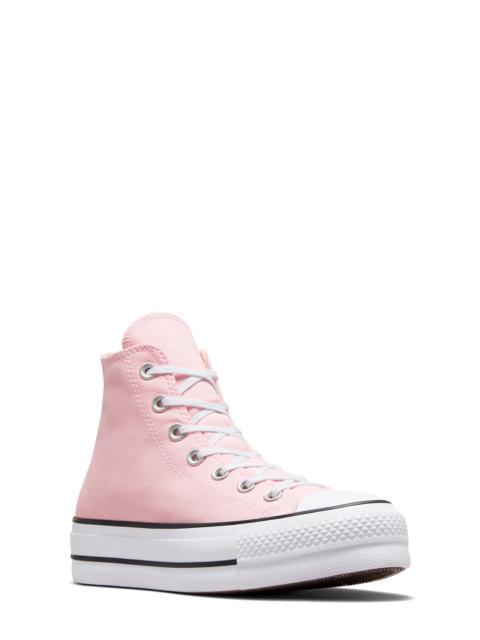 Chuck Taylor All Star Lift High Top Sneaker in Donut Glaze/White/Black