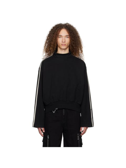 Black Linear Sweatshirt