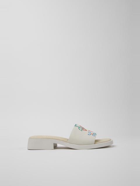 CAMPERLAB White Leather Sandals for Women.